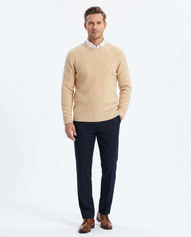 Theresa Mode - Allev | Strukturierter Feinstrick Pullover Herren