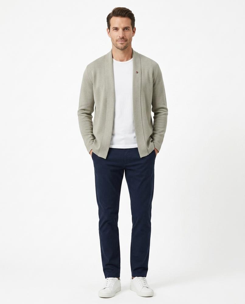 Theresa Mode - Leral | Offener Strukturierter Cardigan Herren