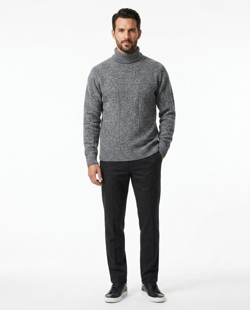 Theresa Mode - Alver | Meliert Gestrickt Rollkragenpullover Herren