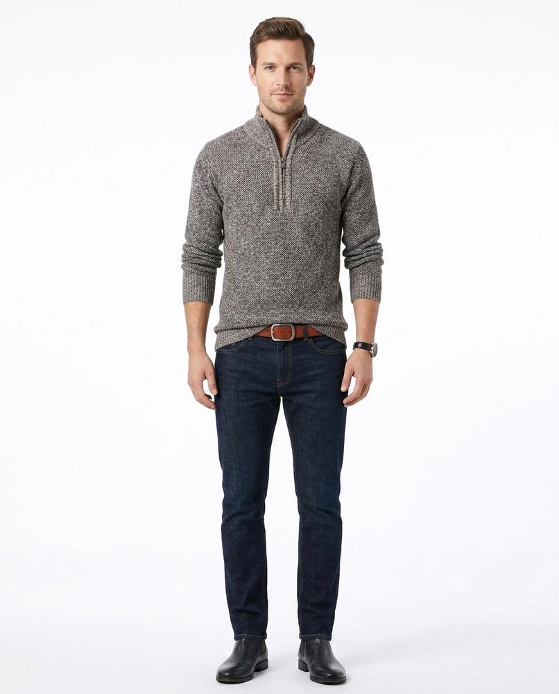 Theresa Mode - Vahal | Strukturiert Meliert Pullover Herren