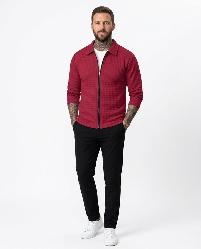 Theresa Mode - Talev | Strukturierte Langärmlige Jacke Herren