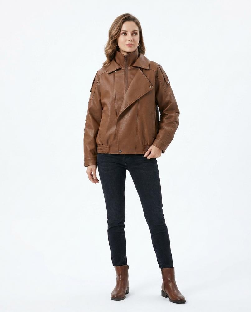 Theresa Mode - Lysan | Hochgeschlossen Weit Geschnitten Jacke Unisex