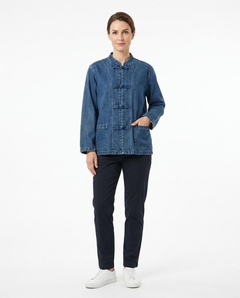 Theresa Mode - Aibol | Knebelverschluss Jeans Jacke Unisex