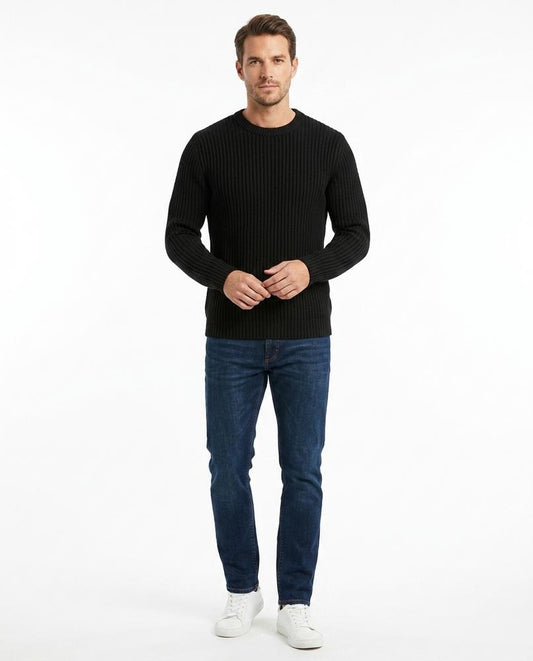Theresa Mode - Lesil | Gerippt Grobstrick Pullover Herren