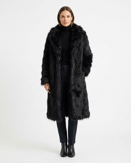 Theresa Mode - Zaron | Langhaarig Verschlusslos Mantel Unisex
