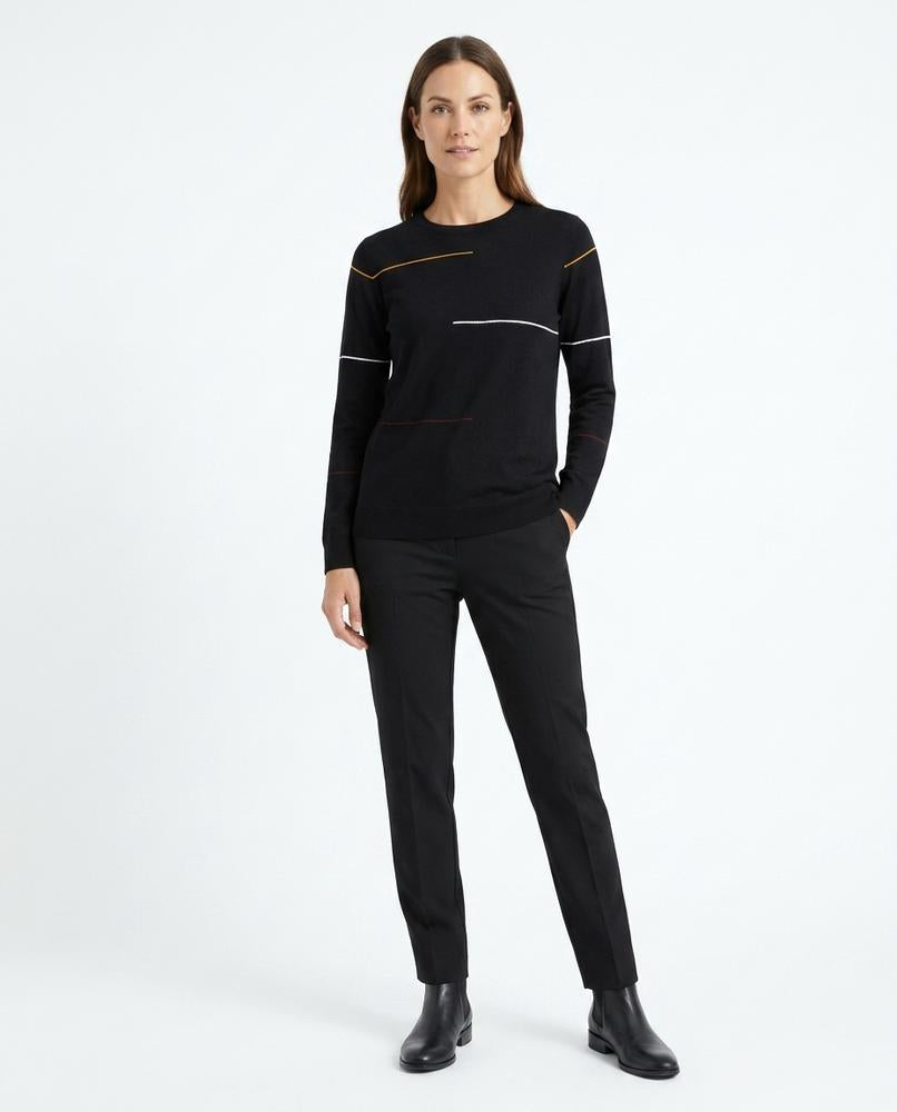 Theresa Mode - Tarel | Gemustert Rundhals Pullover Herren
