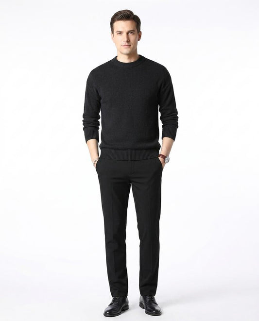 Theresa Mode - Elsol | Feingestrickter Rundhals Pullover Herren