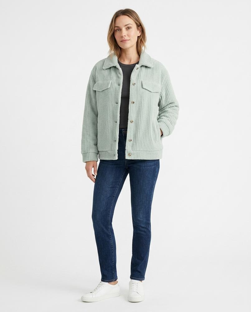 Theresa Mode - Laken | Gerippt Geknöpft Jacke Unisex