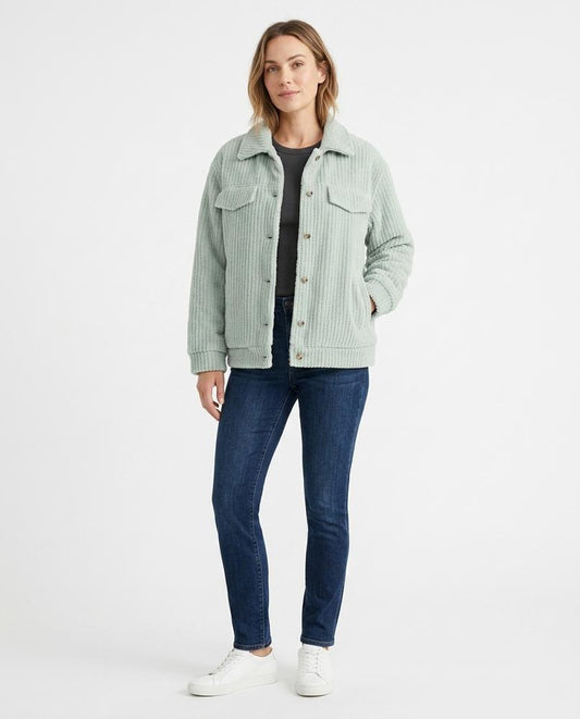 Theresa Mode - Laken | Gerippt Geknöpft Jacke Unisex