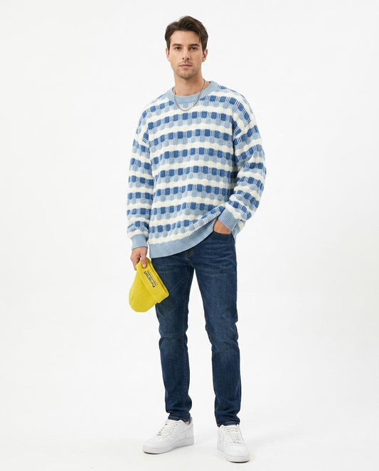 Theresa Mode - Lomel | Strukturiert Gestreift Pullover Unisex