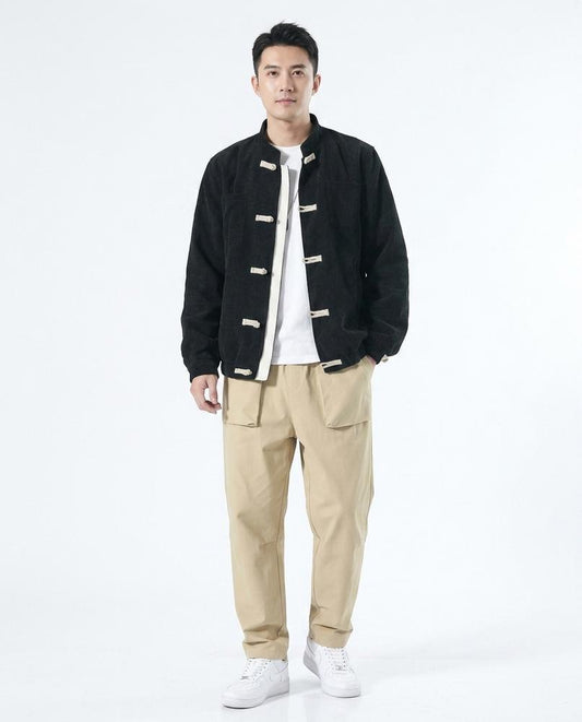 Theresa Mode - Lemar | Cord Geknebelte Jacke Herren