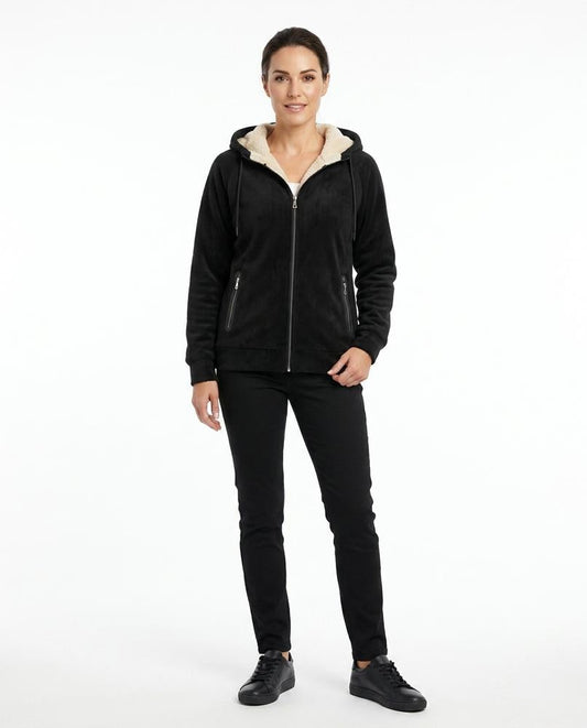 Theresa Mode - Comon | Gefütterter Samtiger Hoodie Herren