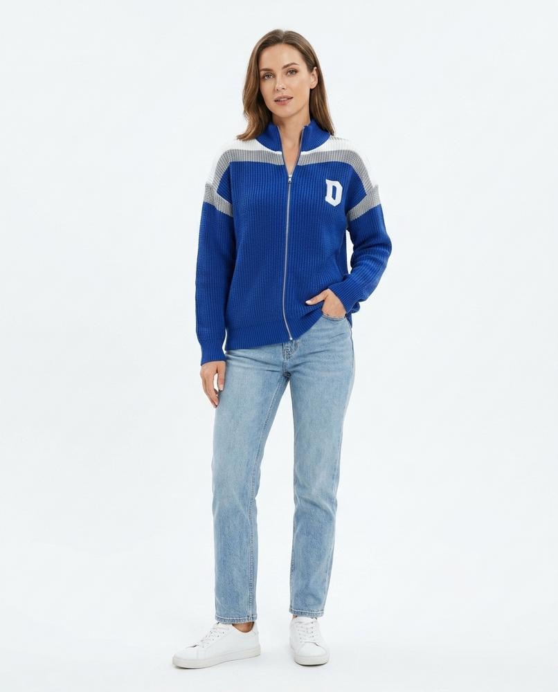 Theresa Mode - Nilin | Langärmlige Gestreifte Strickjacke Herren