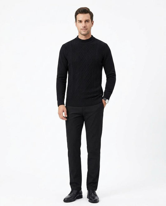 Theresa Mode - Rotal | Strukturiert Gestrickt Pullover Herren