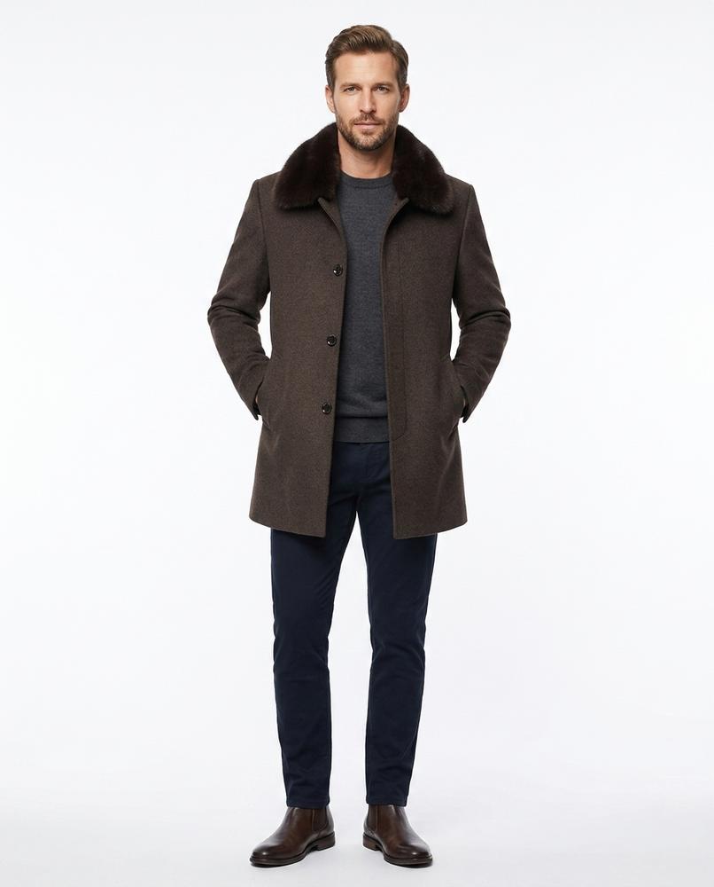 Theresa Mode - Ardan | Gefütterter Woll Mantel Herren