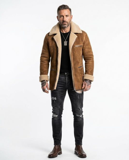 Theresa Mode - Tiser | Gefüttert Veloursartig Jacke Herren