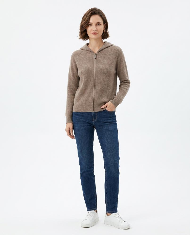 Theresa Mode - Miven | Gerippter Feingestrickter Hoodie Unisex
