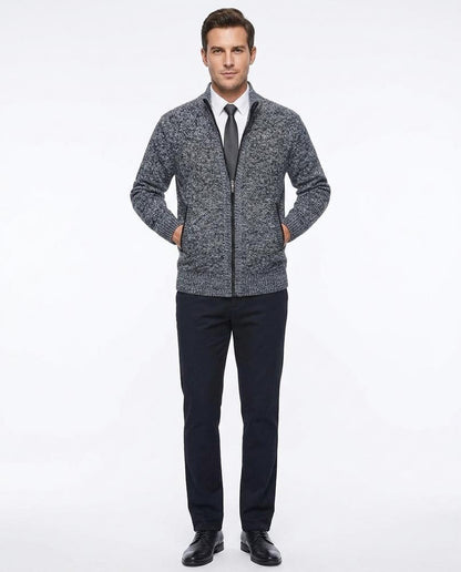 Theresa Mode - Comar | Strukturiert Hochschließend Strickjacke Herren