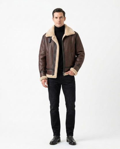 Theresa Mode - Vipel | Gefütterte Asymmetrische Jacke Herren