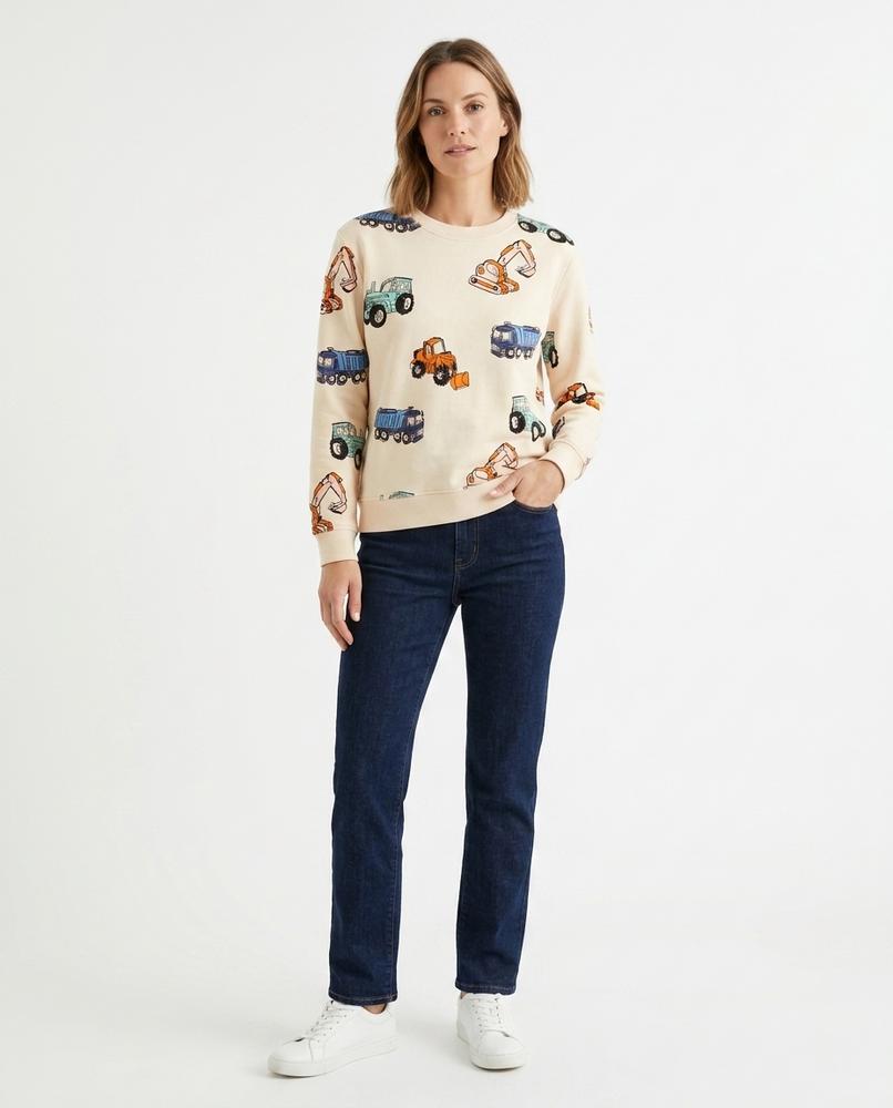 Theresa Mode - Easim | Bedruckt Langärmlig Sweatshirt Unisex