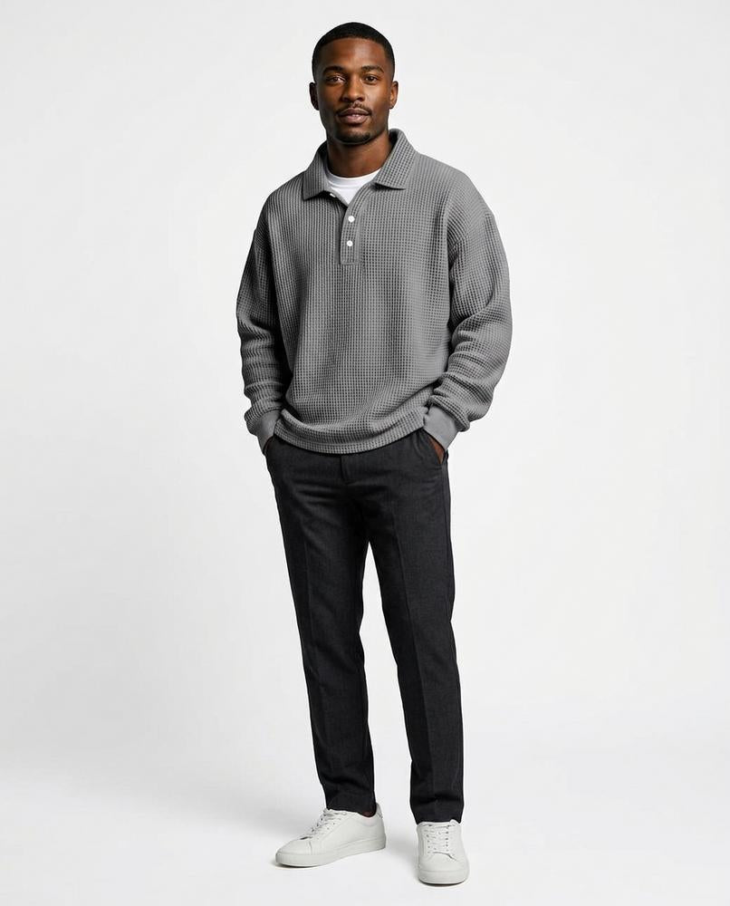 Theresa Mode - Aegad | Strukturiert Langärmlig Pullover Herren