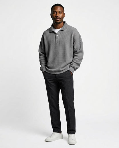 Theresa Mode - Aegad | Strukturiert Langärmlig Pullover Herren