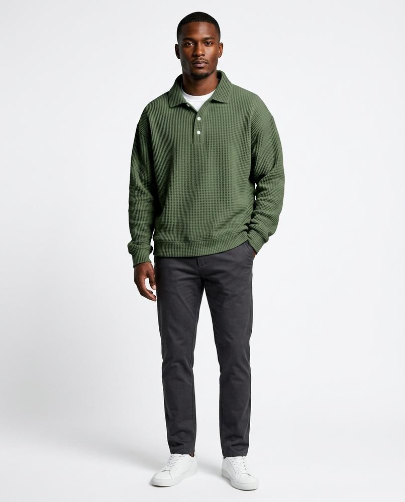 Theresa Mode - Aegad | Strukturiert Langärmlig Pullover Herren