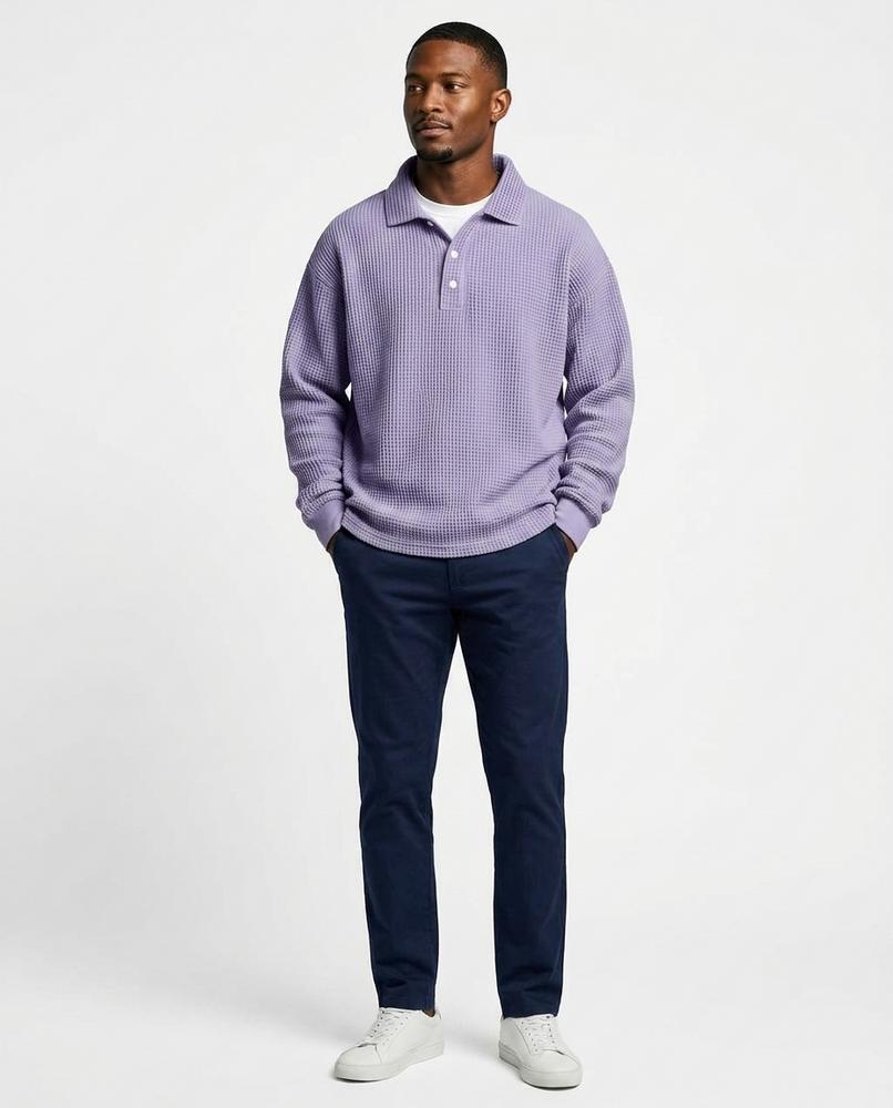 Theresa Mode - Aegad | Strukturiert Langärmlig Pullover Herren